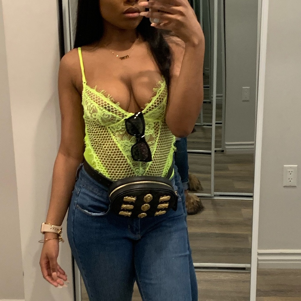 Lime green bodysuit